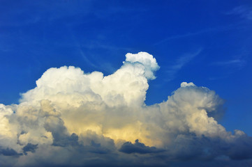 Blue sky with clouds