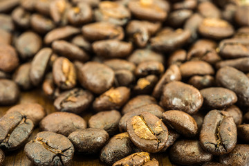 roasted coffee beans, can be used as a background