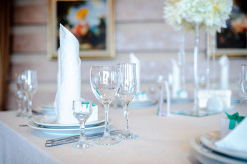 Holiday table setting