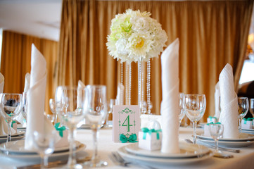 Holiday table setting