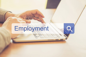 SEARCH WEBSITE INTERNET SEARCHING EMPLOYMENT CONCEPT