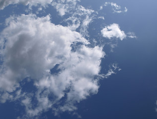 Blue sky with clouds