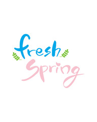 Spring calligraphy