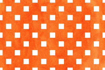 Watercolor square pattern.