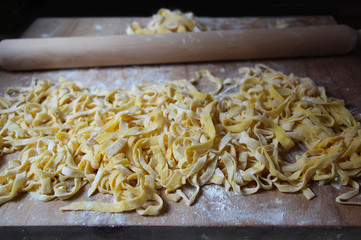 Fettuccine fatte a mano