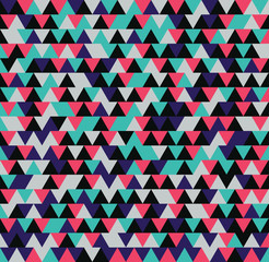 Seamless triangle pattern. Vector background. Geometric retro abstract