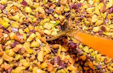 Cereals in a orange box