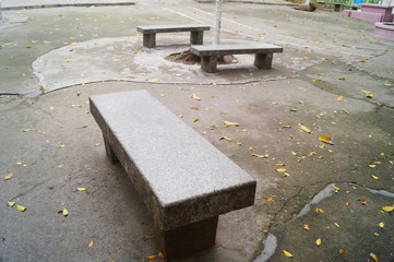 Leisure stool in the park