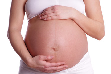 Schwangere Frau, Babybauch