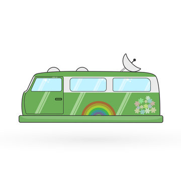 Vector Hovercraft Van Illustration