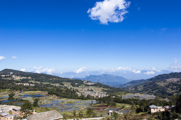 Fototapeta na wymiar Yuanyang Rice Terraces in Yunnan province, China