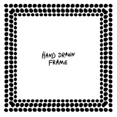 Black and white abstract frame