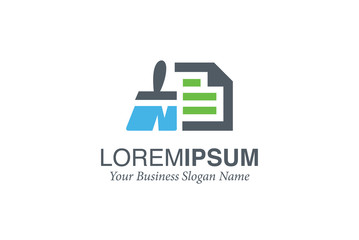 Document Cleaner Logo Design Vector