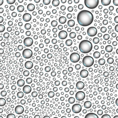 Water drops seamless vector background