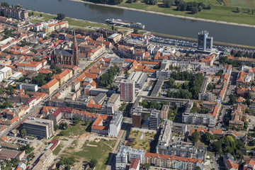 Fototapeta na wymiar Osijek from the air