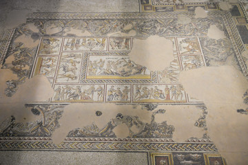 Mosaic floor in Tzippori, Israel