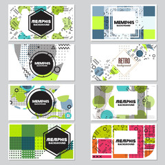 memphis background style Design Template