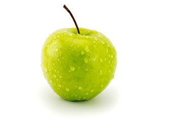 Fresh apple on white