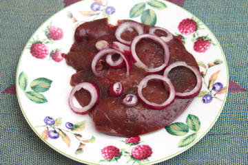 frische rohe Leber
