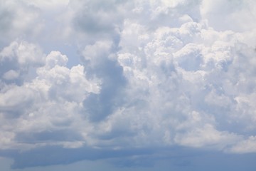 blue sky and white cloud beautiful colorful in nature with copy space for add text