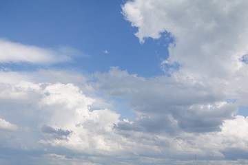 blue sky and cloud beautiful colorful in nature with copy space for add text