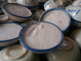 thai dessert  food in mini cup.