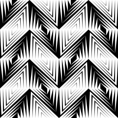 Seamless Geometric Pattern. Monochrome Minimal Graphic Design