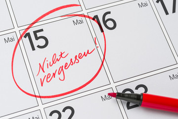 Kalender - 15. Mai
