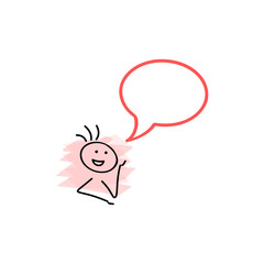 Stick Figure - Speaking