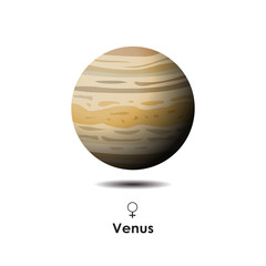 Vector Venus on white background with symbol