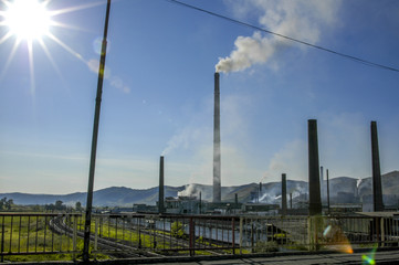 Copsa Mica, industry plant, Romania, Transsilvania