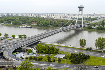 Bratislava, bridge Novi Most, Slovak Republic