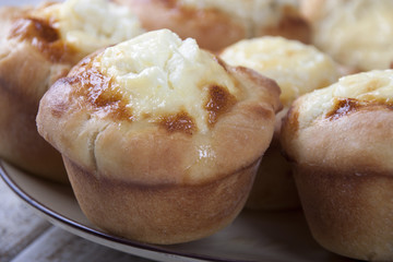    Muffins with stuffing  cheese