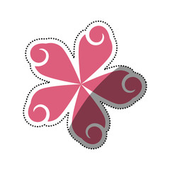 Beautiful flower symbol icon vector illustration graphic design