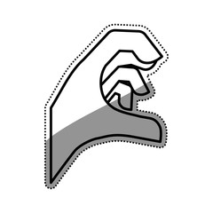 Hand sign symbol icon vector illustration graphic design