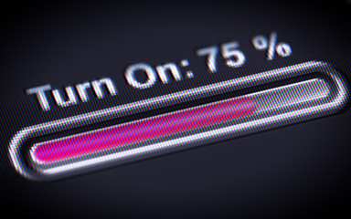 Process of Turning On on the screen.
