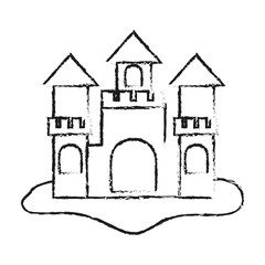 sand castle icon image vector illustration design 