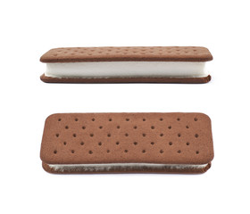 Ice cream sandwich isolated