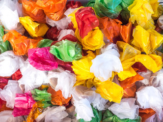 colored candy wrappers