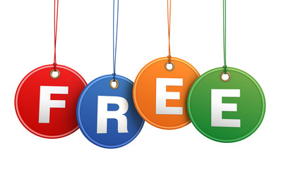 free shopping tag 3d illustration