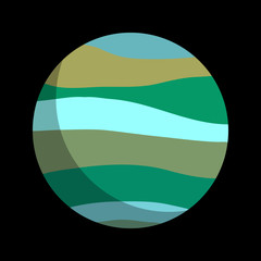 planet flat icon