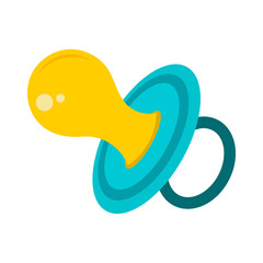 baby pacifiers flat icon