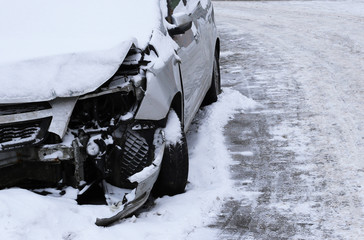 Car crash accident background for insurance use
