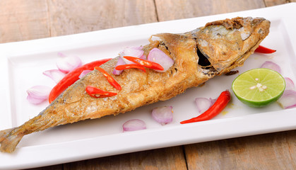 Fried Salted fish with herb