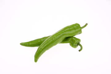 Fresh chili isolated on a white background
