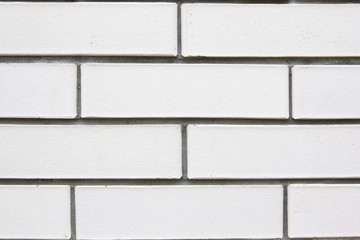 White brick wall texture background