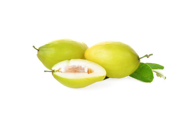 monkey apple on white background