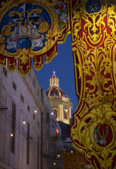 BIRGU,MALTA -14 aug, 2016- St. Lawrence Cathedral in Vittoriosa (Birgu) a very old locality on the south side of the Grand Harbour in Malta