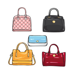 Collection of Different Handbags for Women