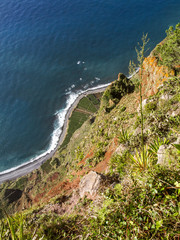 Cliff line Cabo Girao, Portugal, Madeira, Cabo Girao